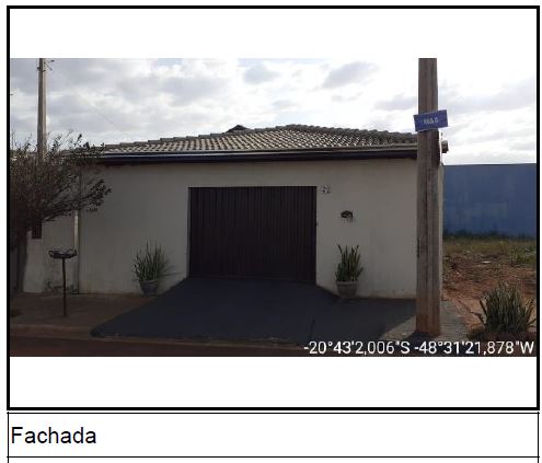 Casa, 0.00 de área total, 46.35 de área privativa, 200.00 de área do terreno, 2 qto(s), a.serv, WC, 1 sala(s), cozinha, 1 vaga(s) de garagem.